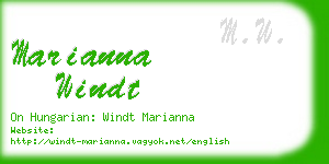 marianna windt business card